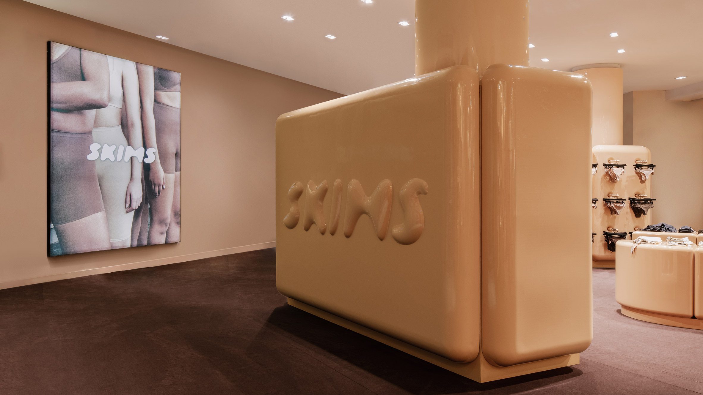 SKIMS underwear store in Paris, France designed by Willo Perron