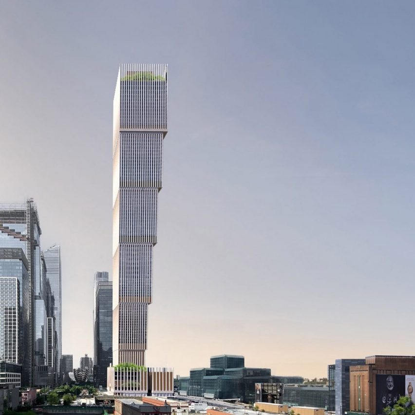 This week David Adjaye unveiled an upside-down skyscraper