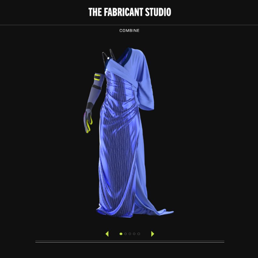 The Fabricant Studio "allows anyone to become a digital fashion designer"