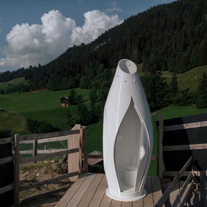 The Throne by Nagami and To.org on a construction site in the Swiss Alps