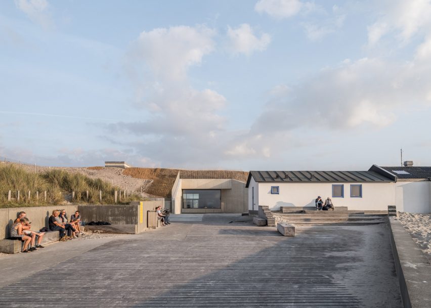 A coastal visitor centre in Denmark