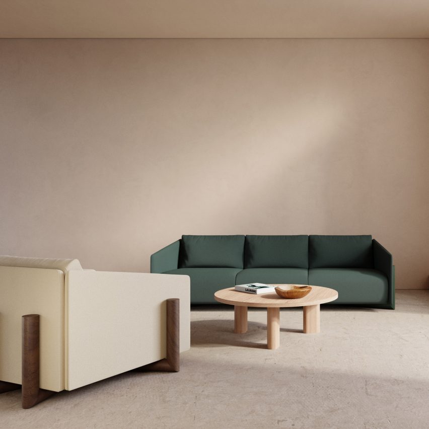 Koleksi tempat duduk kayu oleh Charles Kalpakian untuk Kann Design