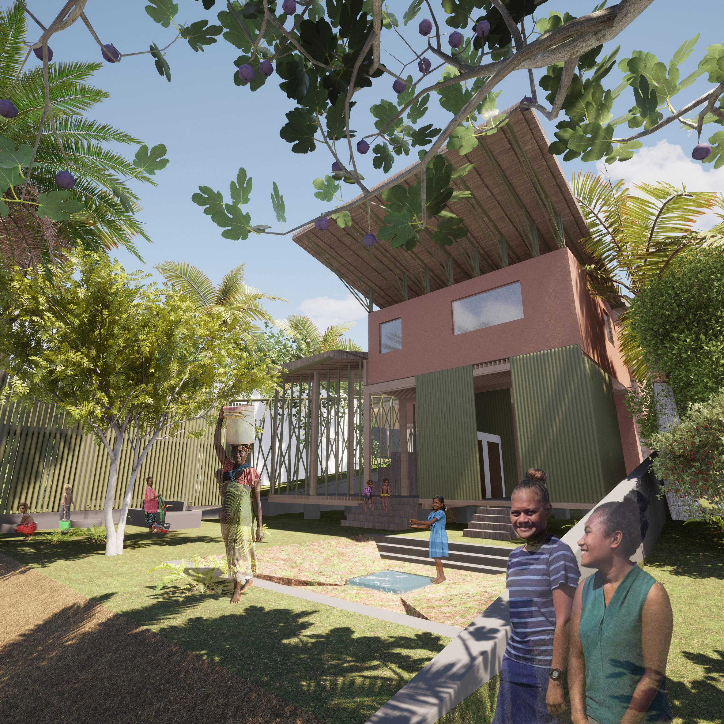 A visualisation of Lombi Women's Home by Alex Casar-Rodriquez and Sara Chafi