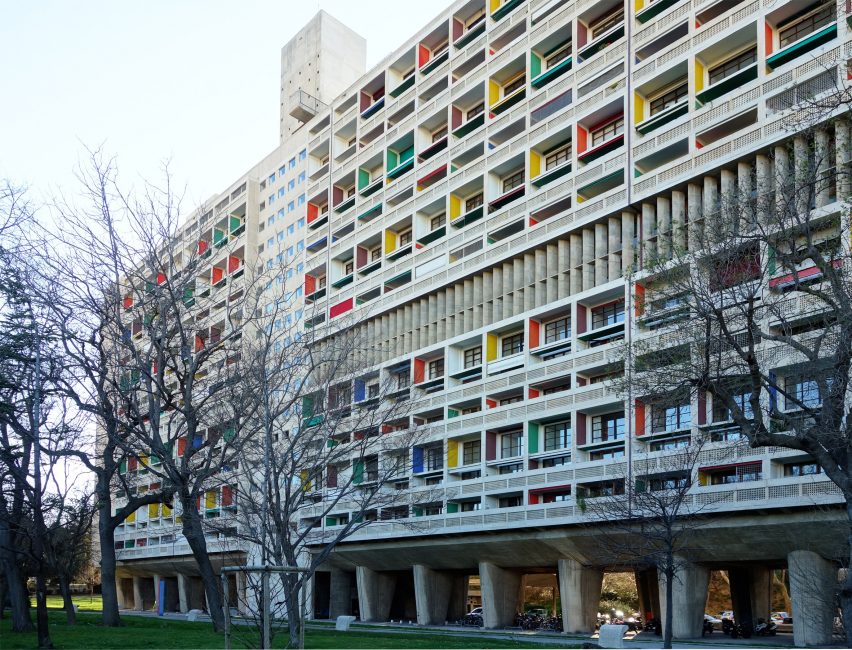 Modernist housing project Unité d'Habitation in Marseille