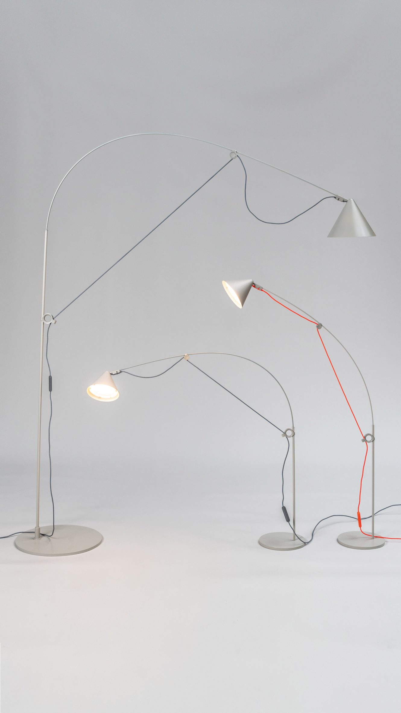 A photograph of the Ayno lighting collection