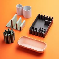 Pearson Lloyd designs 3D-printed desk accessories made from recycled bioplastic waste