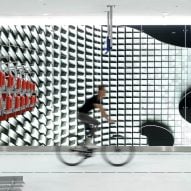 Bicycle garage in The Hague provides 8,000 cyclists with room to park in "museum-like" space