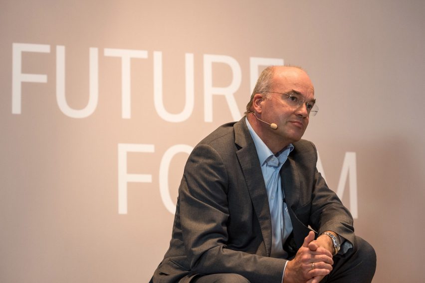 BMW's head of sustainability strategy Thomas Becker at an event