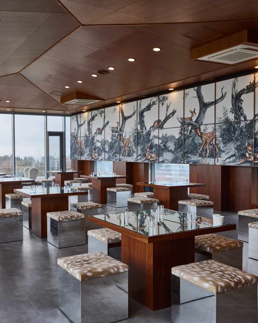 The interior of Thomas Cafe by Burberry