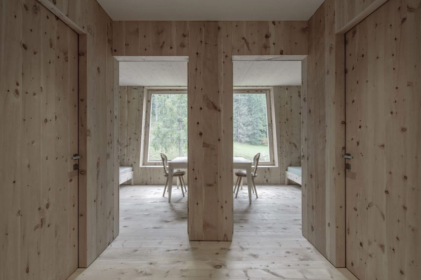 Pine wood interiors