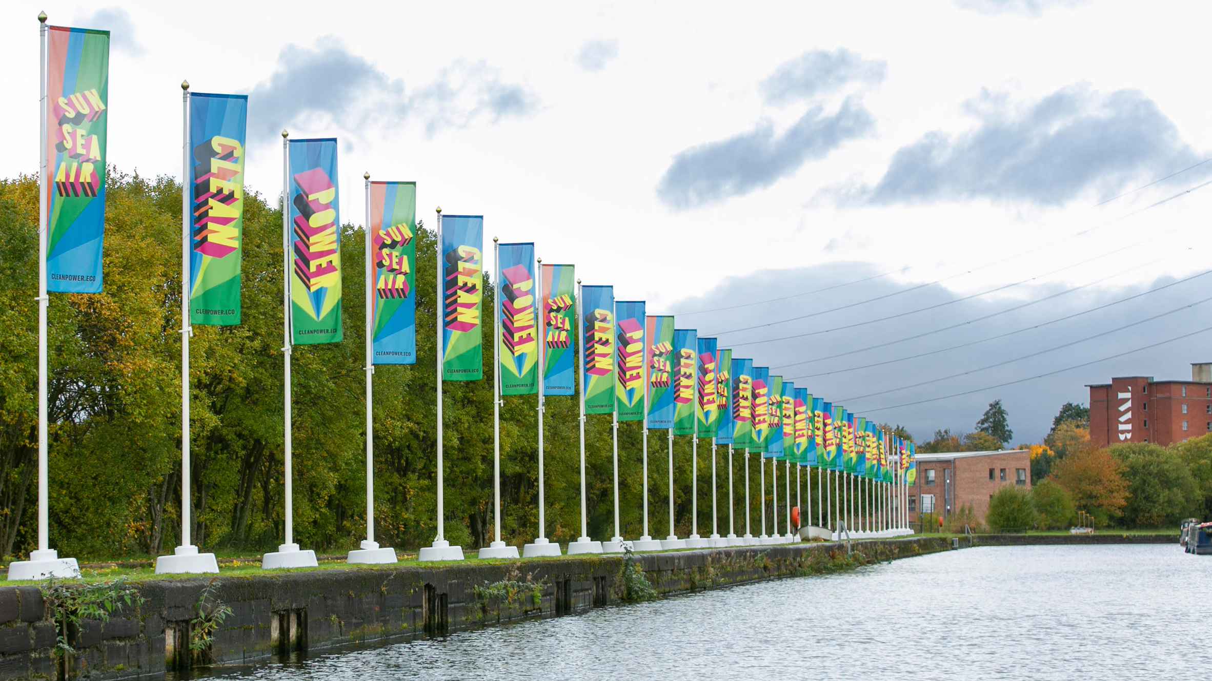 Morag Myerscough reveals Clean Power flags at COP26 - Vimarsana News