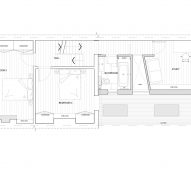 First floor plan of Copeland Road house extension by Gresford Architects