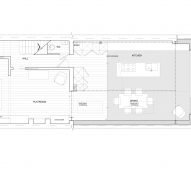 Ground floor plan of Copeland Road house extension by Gresford Architects