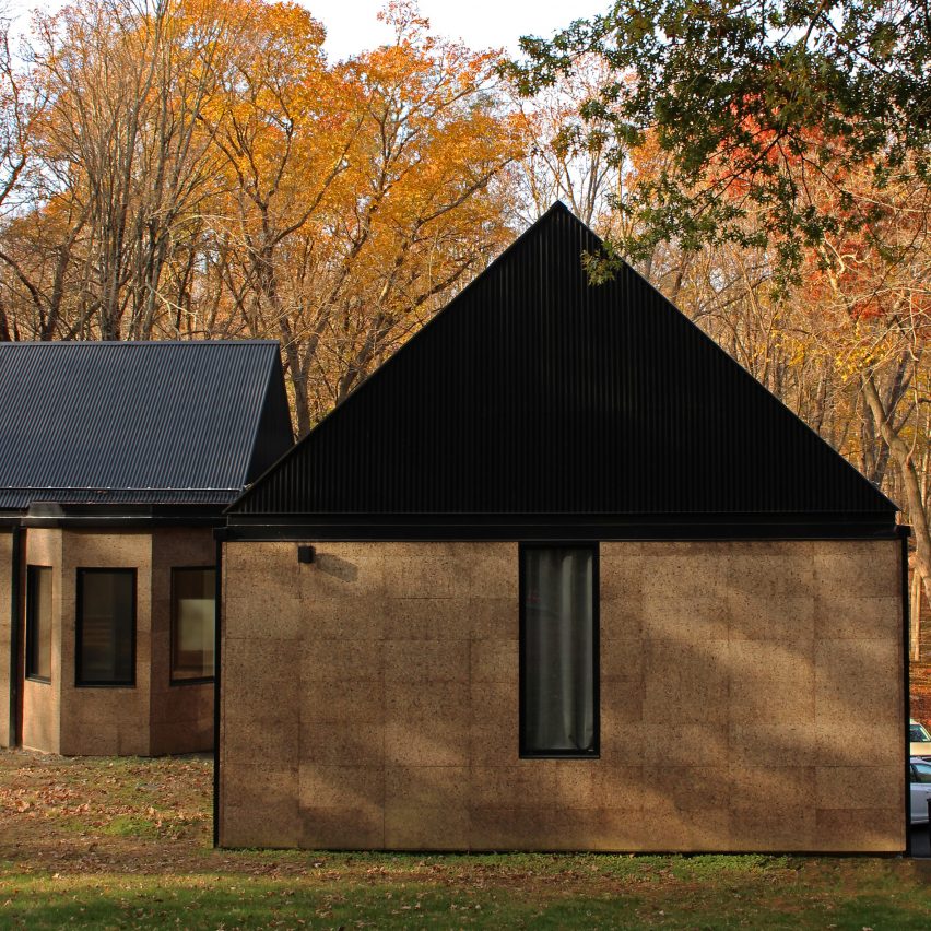 Nate Dalesio clads his Upstate New York family house in corkboard panels