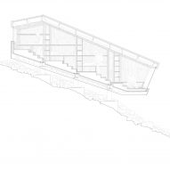 Section drawing of Bivouac Fanton by Demogo