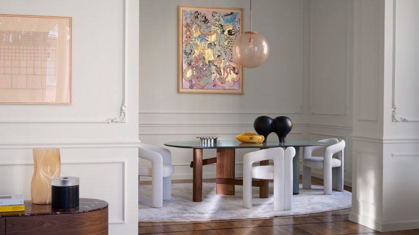 Dudet armchair and Sengu table by Patricia Urquiola for Cassina