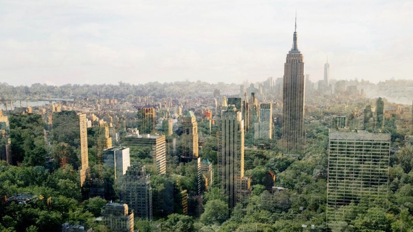 Image of New York covered in trees by Es Devlin