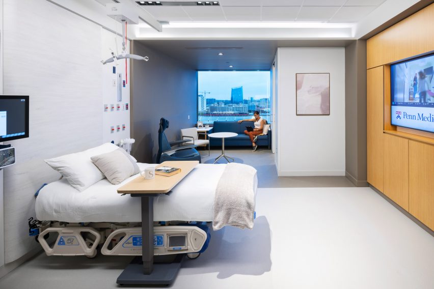 inpatient rooms at the Pavilion at The University of Pennsylvania