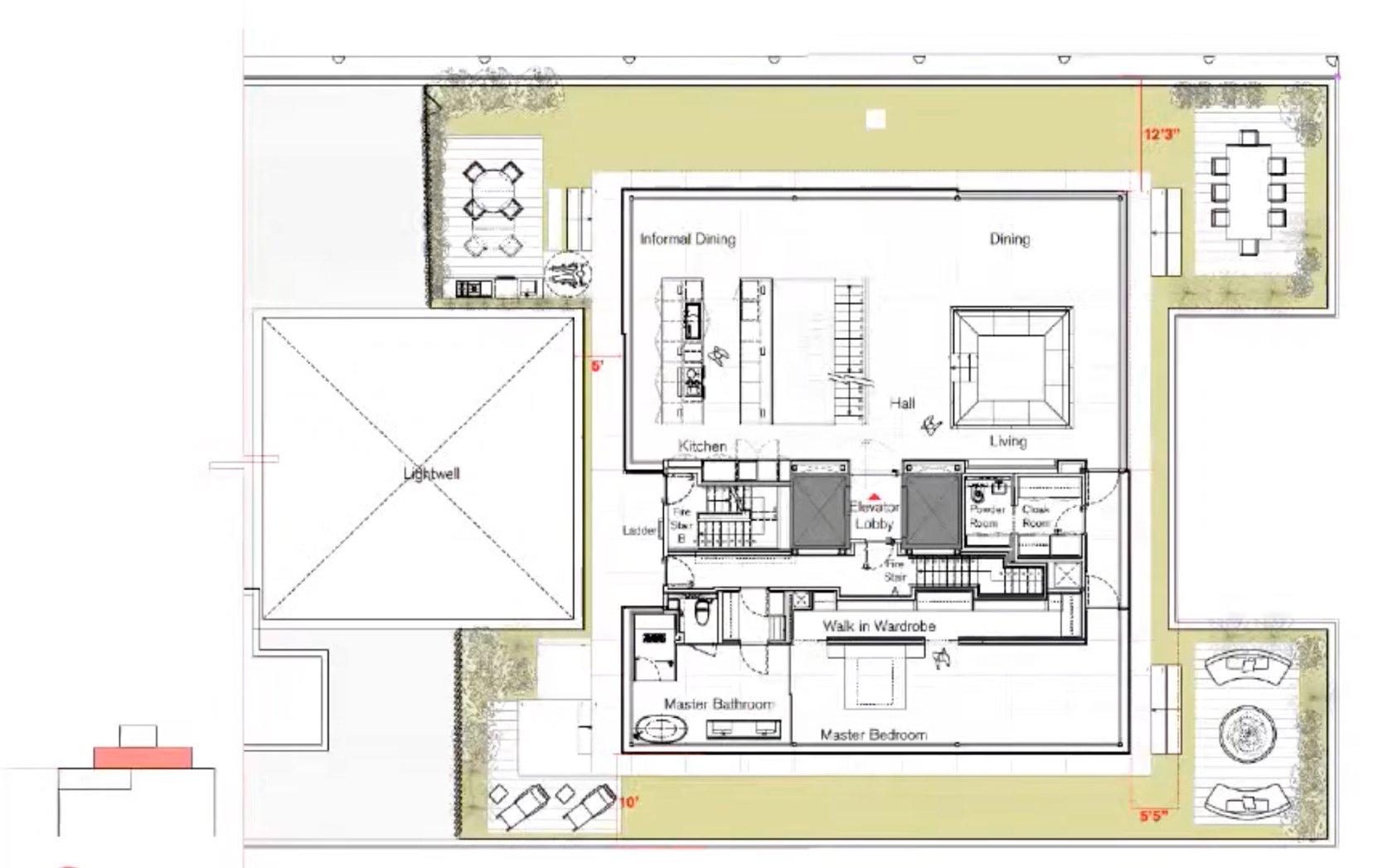 Bill Ackman penthouse floorplan