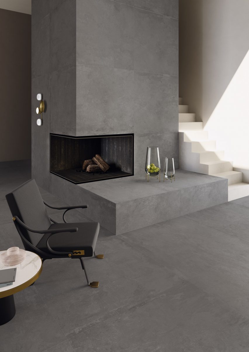 The Ikon tiles used in a living space