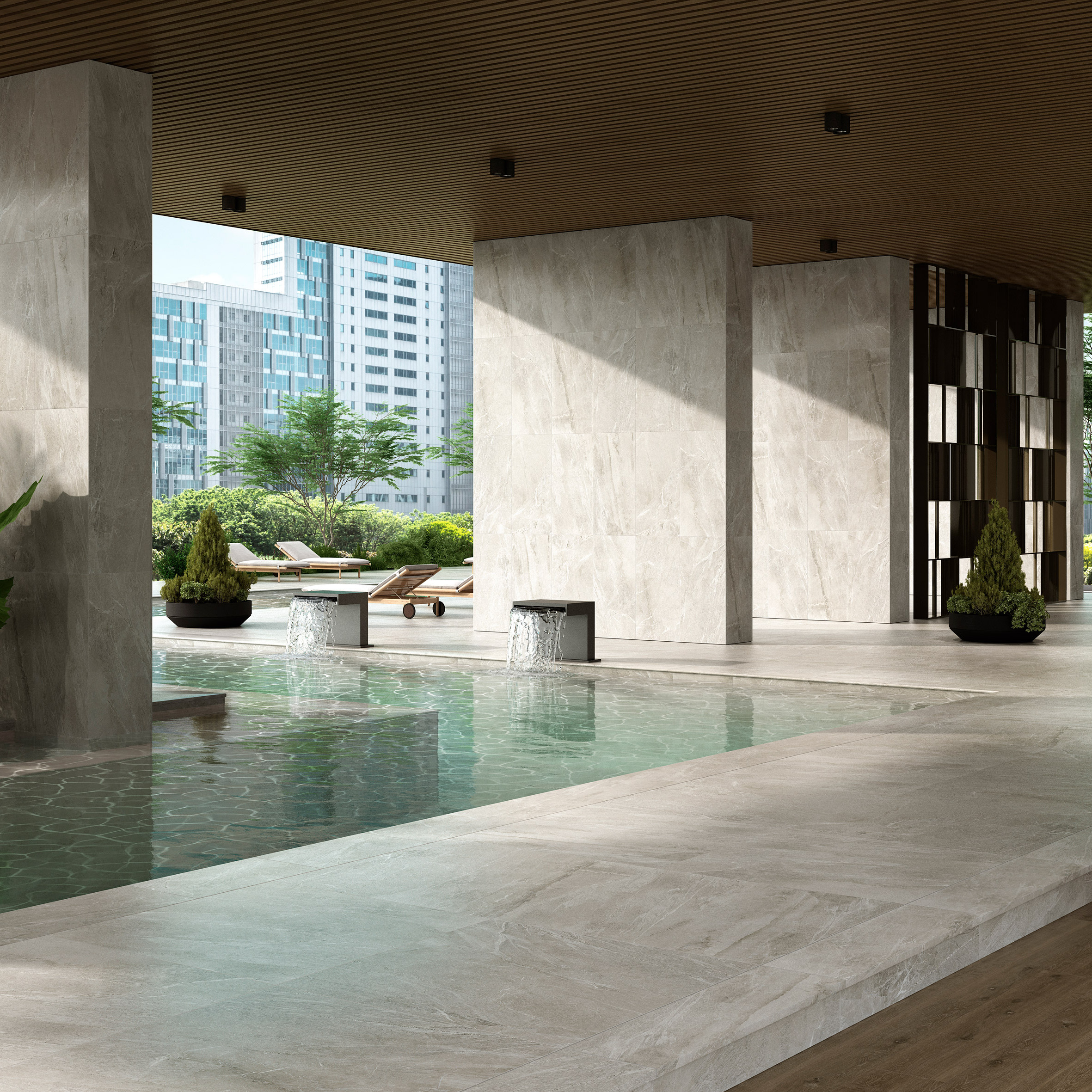 Imperial porcelain tiles by Exagres