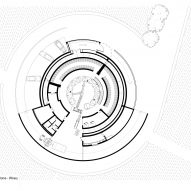 Ground floor plan of Le Dôme winery by Foster + Partners