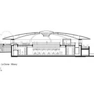 Section of Le Dôme winery by Foster + Partners