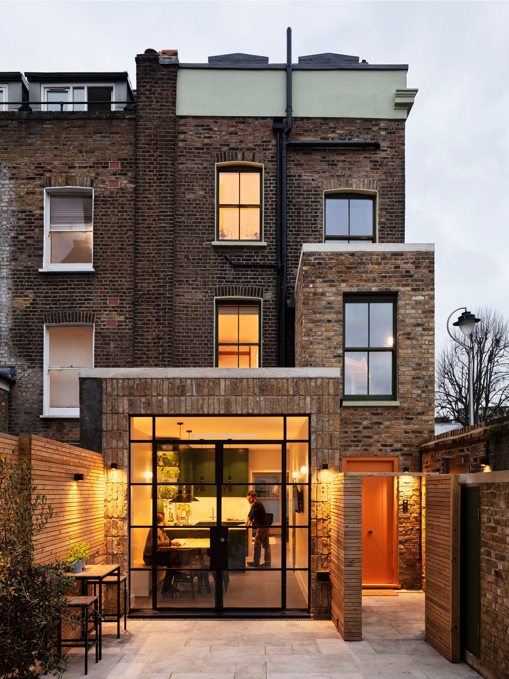 Brick house extension in London