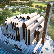 Aidia Studio designs mosque in Preston with cascading arched volumes