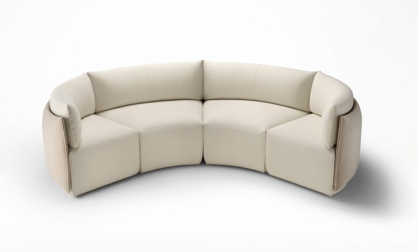 Place seating by Ross Gardam with curved elements