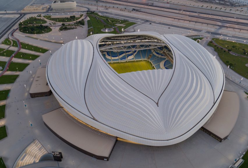 Stadion Al Janoub oleh AECOM dan Zaha Hadid Architects untuk Piala Dunia FIFA 2022