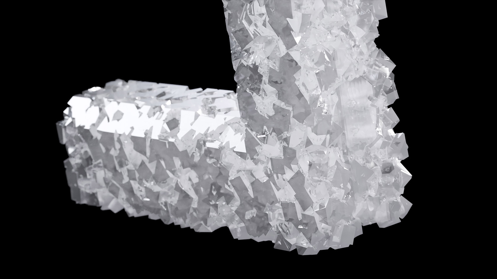 Salt crystal render