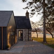 Loader Monteith extends a remote stone cottage in the Scottish Highlands