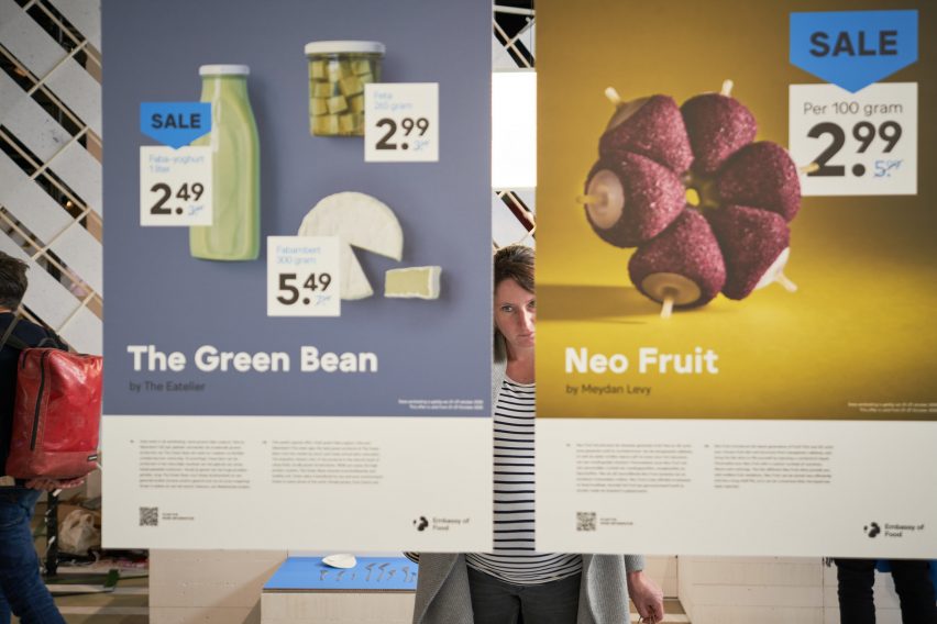 Neo Fruit and The Green Bean at Supermarket of the Future exhibition at Dutch Design Week