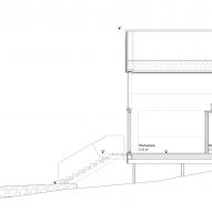Section of The Filmmaker's Hut by Pirinen & Salo