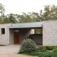 Grey brick house