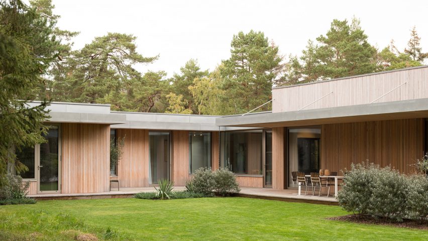 Wood-clad house in Sweden