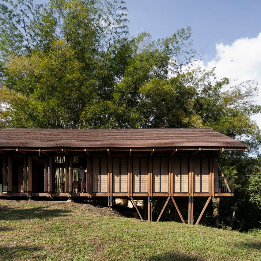Woven house cabin
