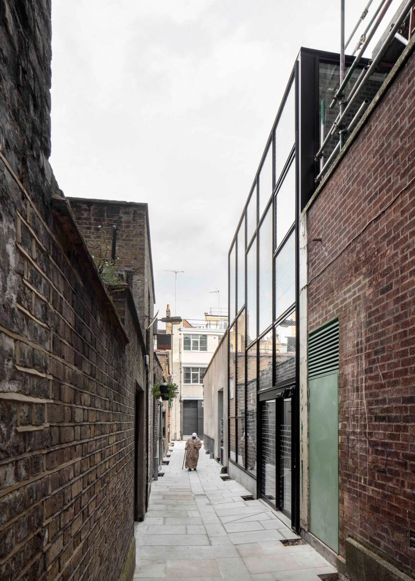 Holborn House is located on a narrow alley
