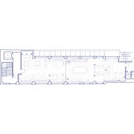 Second floor plan, 6 Babmaes Street office for The Crown Estate by Fathom Architects
