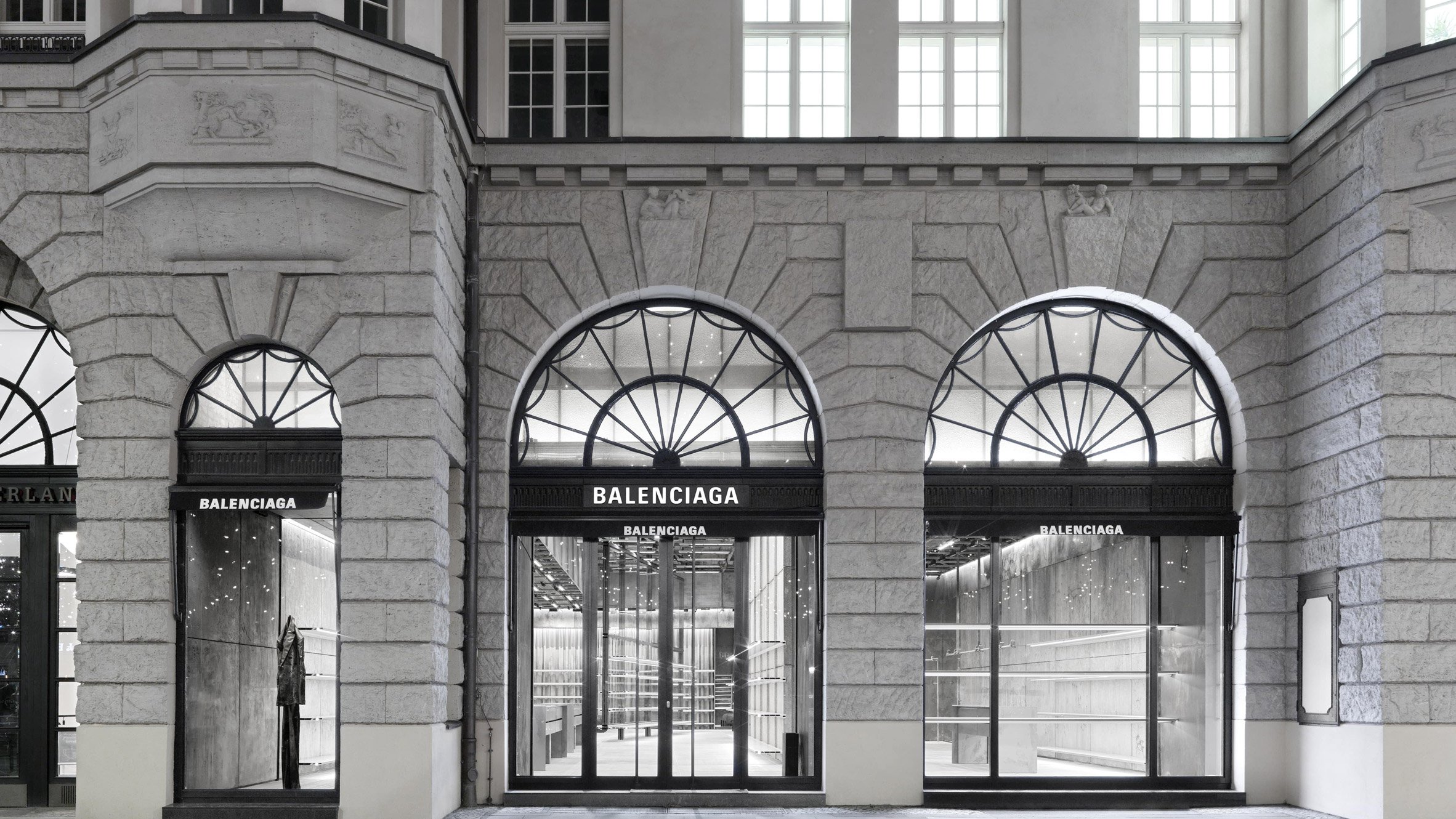 Exterior image of the Balenciaga Berlin store