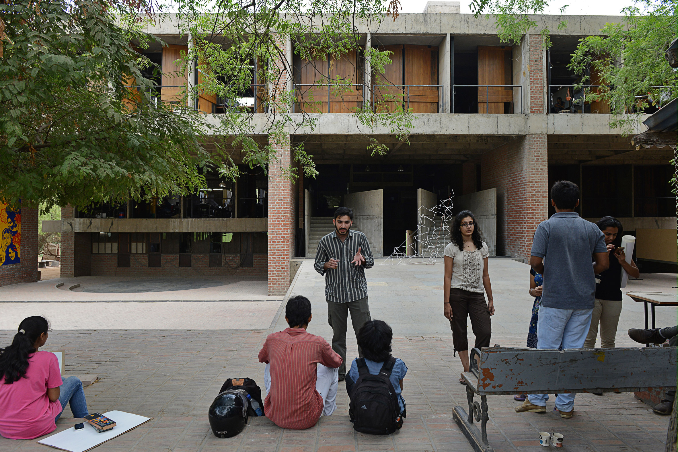 CEPT University designed and founded by Balkrishna Doshi