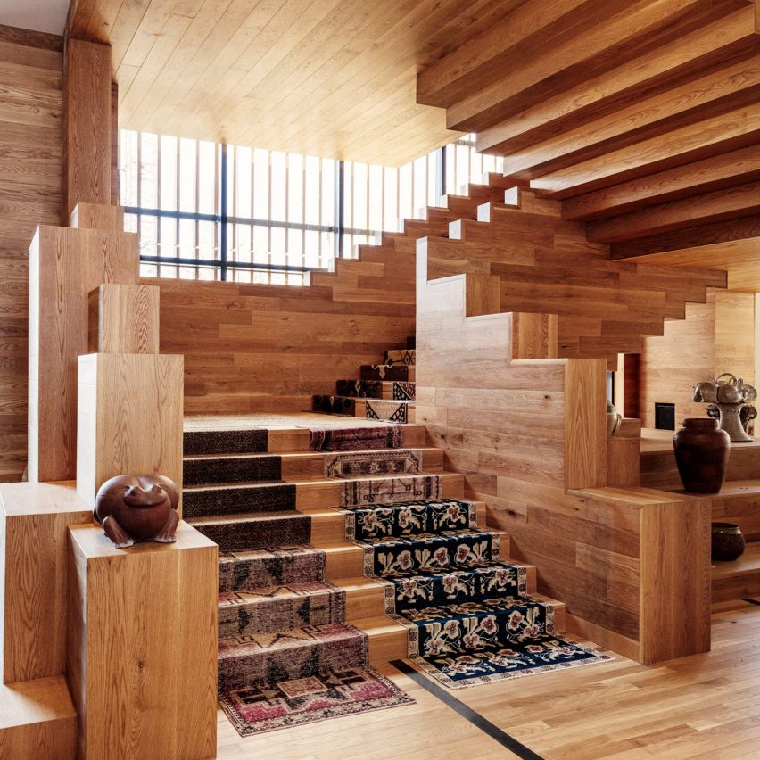 Staircase designed by Kelly Wearstler