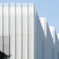 Perforated metal facade