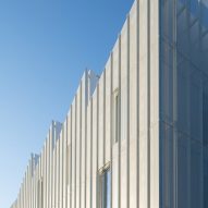 Perforated metal facade