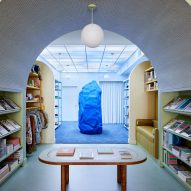 Adi Goodrich designs surrealist Los Angeles store Dreams with blue rock at its centre
