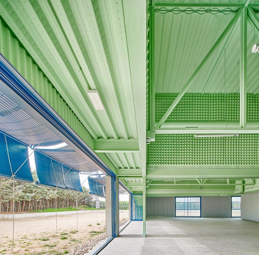 Interior of Educan school for dogs, humans and other species