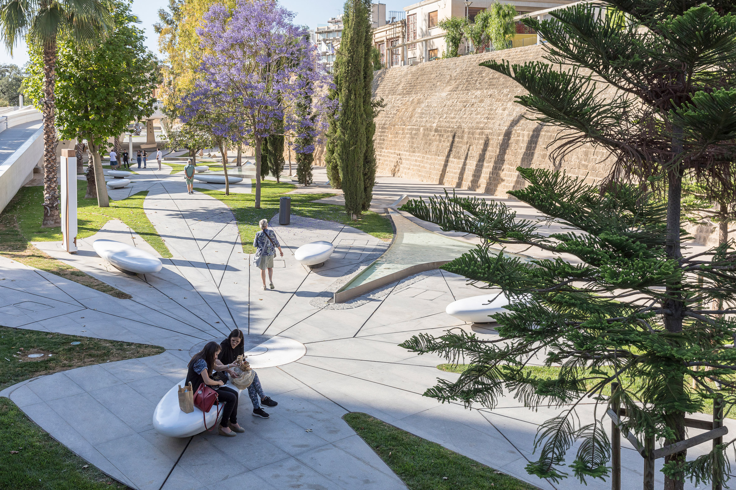 Gathering space in Eleftheria Square by Zaha Hadid Architects