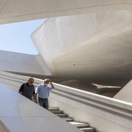 Staircase in in Eleftheria Square by Zaha Hadid Architects