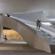 Staircase in Eleftheria Square by Zaha Hadid Architects